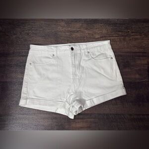 Forever 21 White Jean Shorts